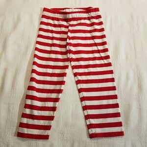 Emily Rose girls 2T red & white striped pants holiday wear